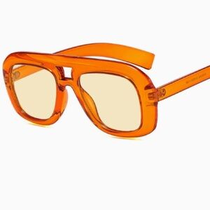 Bold Orange Sunglasses